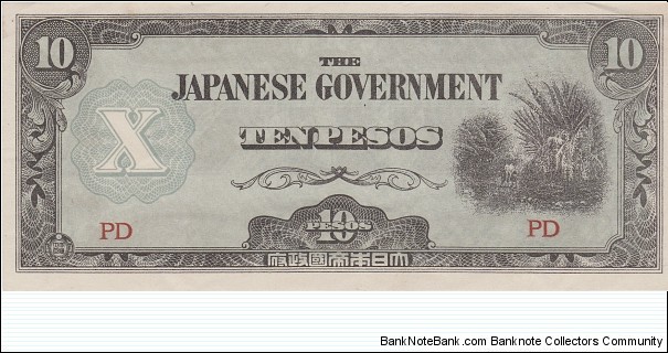 Philippines (japanese occupation - WW II) 10 pesos 1942 Banknote