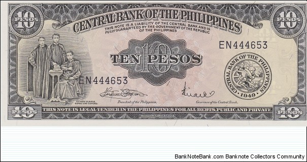 Philippines 10 pesos 1949 Banknote