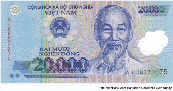 Vietnam P120 (20000 dong 2008) (Polymer) Banknote