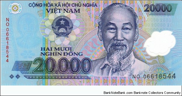 Vietnam 20k dong 2006, polymer Banknote