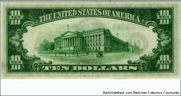 Banknote from USA year 1934