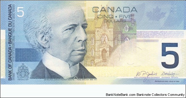 Canada 5$ 2005 Banknote