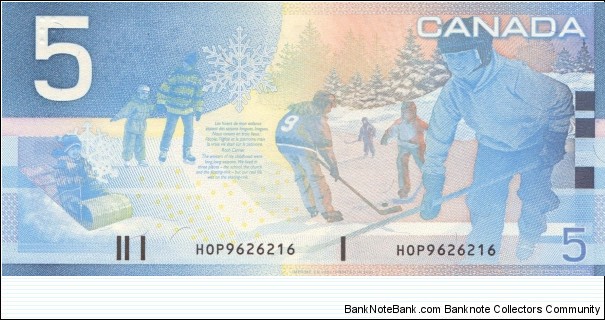 Banknote from Canada year 2005