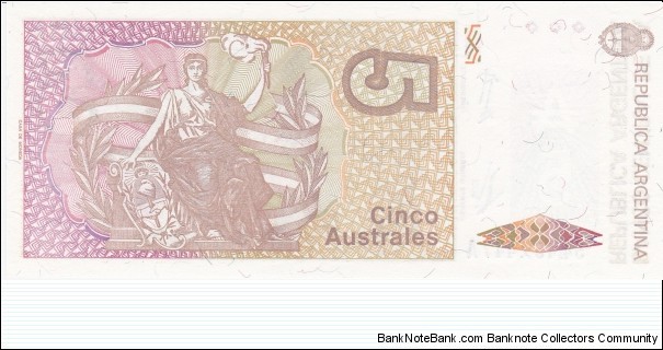 Banknote from Argentina year 1985