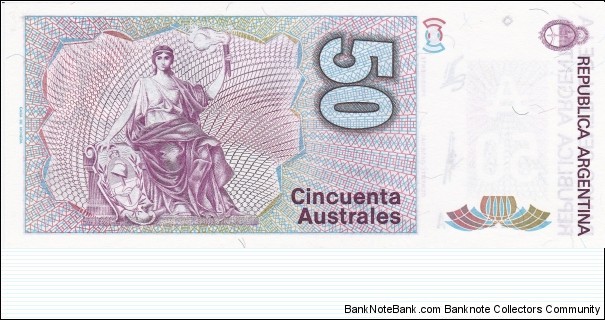 Banknote from Argentina year 1985