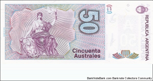 Banknote from Argentina year 1985