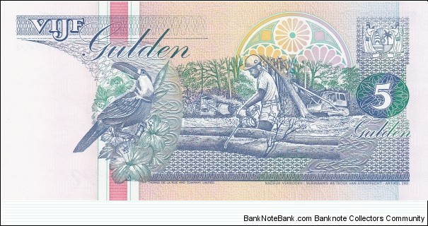 Banknote from Suriname year 1998