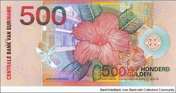 Banknote from Suriname year 2000