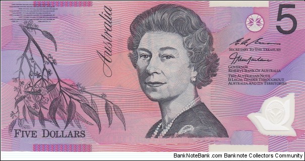 Australia 5$ 1997, polymer Banknote