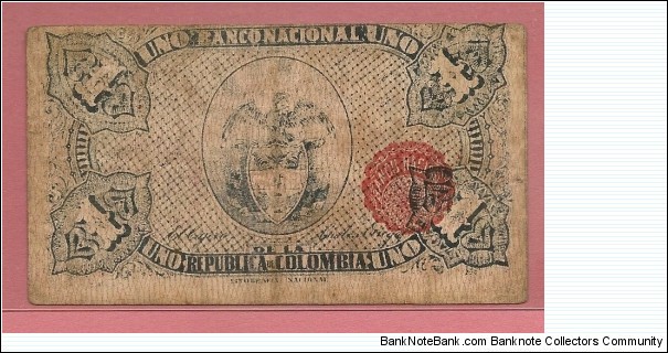 Banknote from Colombia year 1900