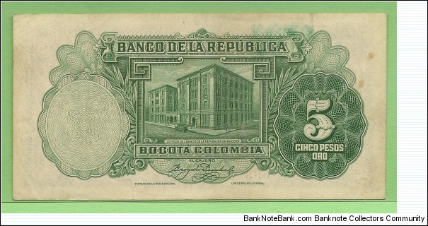 Banknote from Colombia year 1927