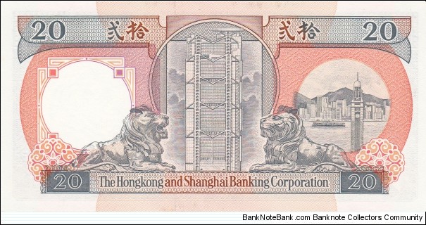 Banknote from Hong Kong year 1991