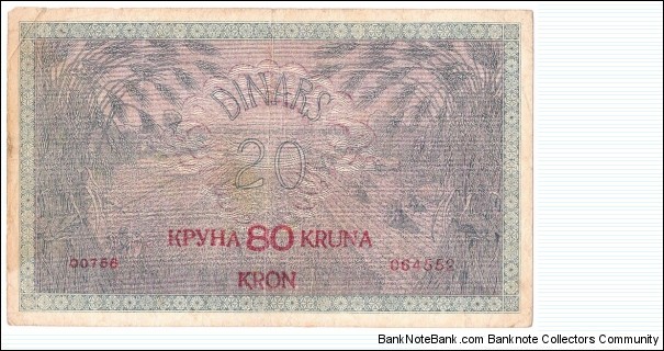 Banknote from Yugoslavia year 1919