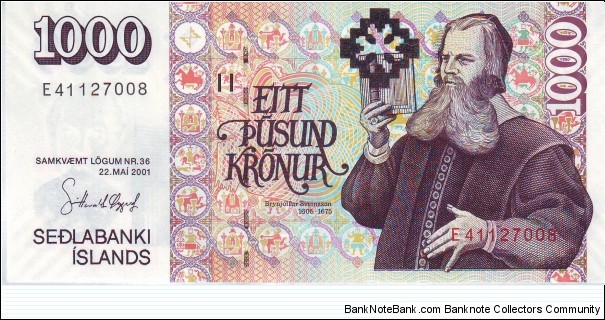  1000 Kronur Banknote