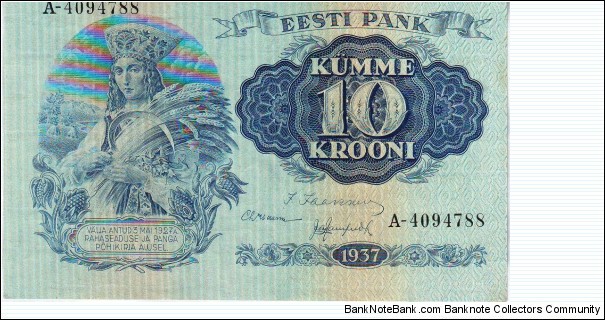  10 Krooni Banknote