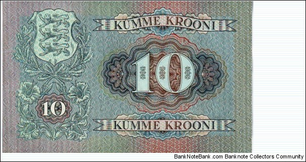 Banknote from Estonia year 1937