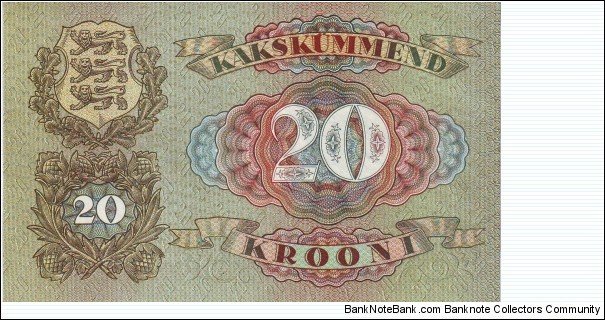 Banknote from Estonia year 1932