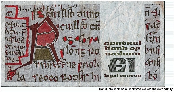 Banknote from Ireland year 1980