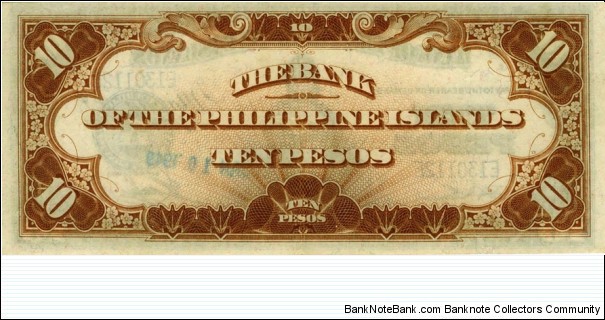 Banknote from Philippines year 1933