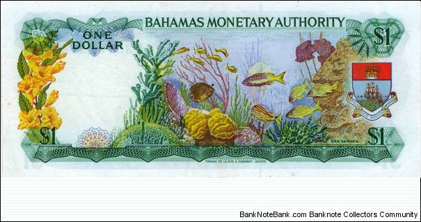 Banknote from Bahamas year 1968