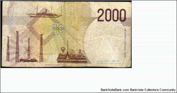 Banknote from Italy year 1990