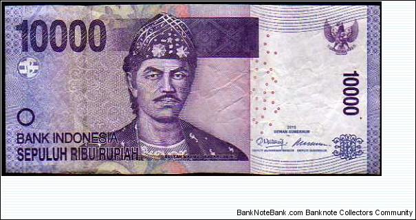10'000 Rupiah__
pk# 150 Banknote