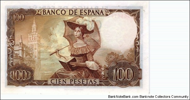 Banknote from Spain year 1965