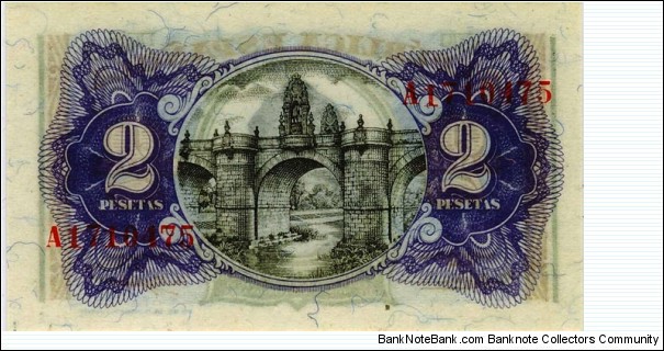 Banknote from Spain year 1938