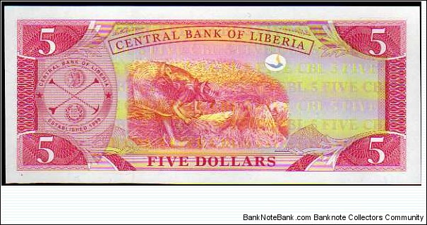 Banknote from Liberia year 2009