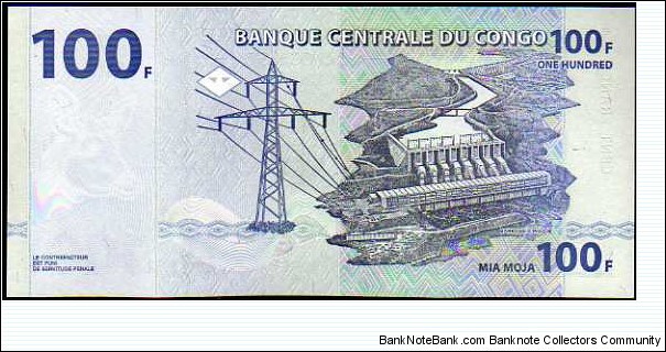 Banknote from Congo year 2000