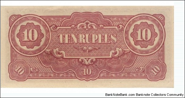 Banknote from Myanmar year 1942