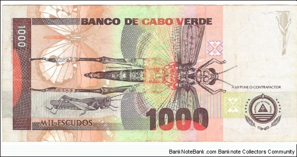 Banknote from Cape Verde year 1992