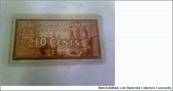 *FRENCH INDOCHINA*_10 CENTS_ Banknote