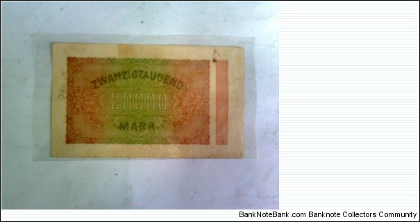 Banknote from Germany year 1923