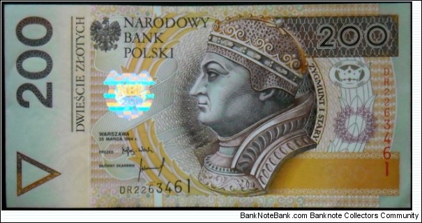 200 złotych Banknote