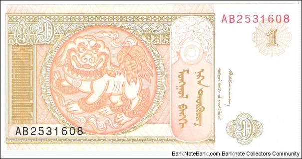 1 tugrik; 1993 Banknote