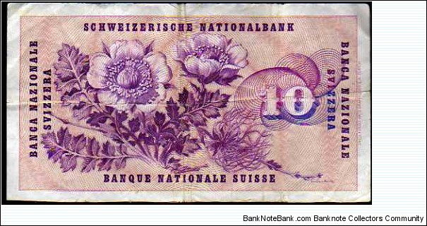 Banknote from Switzerland year 1967