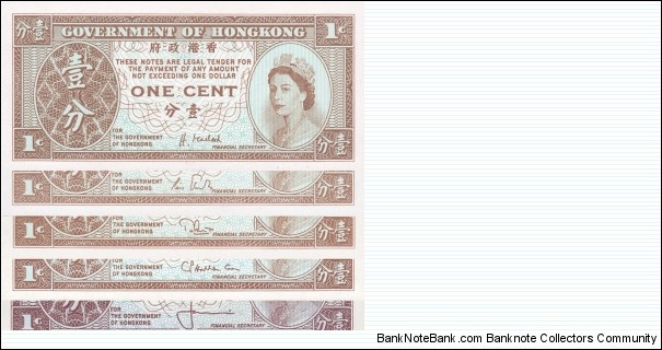 Banknote from Hong Kong year 1971