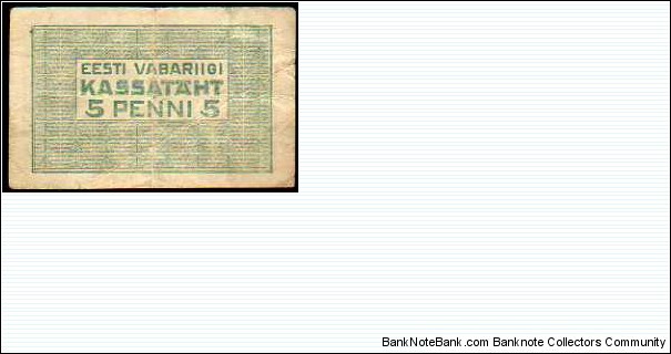 Banknote from Estonia year 1919