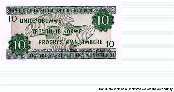 Banknote from Burundi year 2007