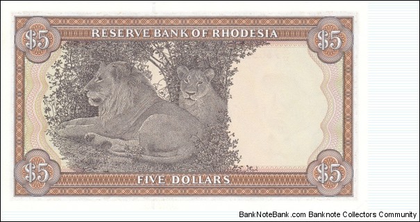 Banknote from Rhodesia year 1978