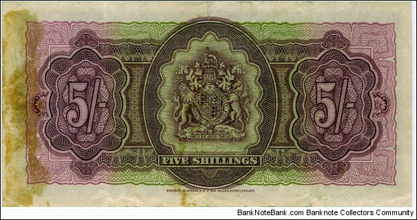 Banknote from Bermuda year 1957