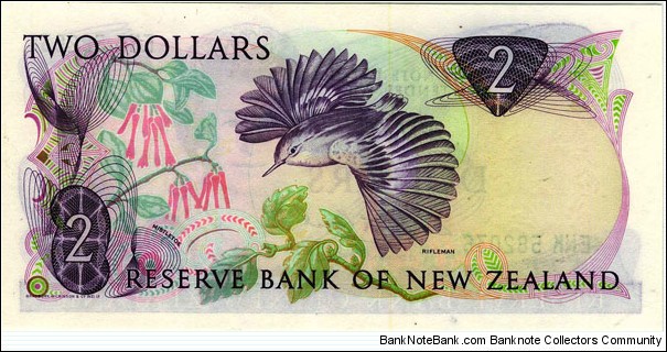 Banknote from New Zealand year 1981