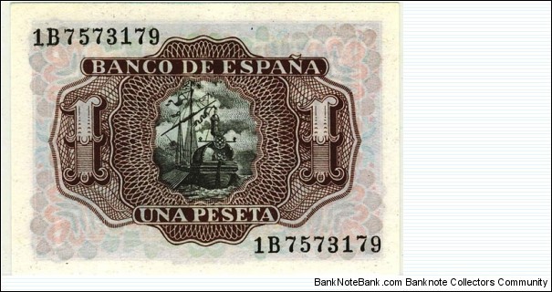 Banknote from Spain year 1953