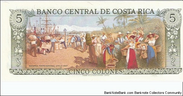 Banknote from Costa Rica year 1992