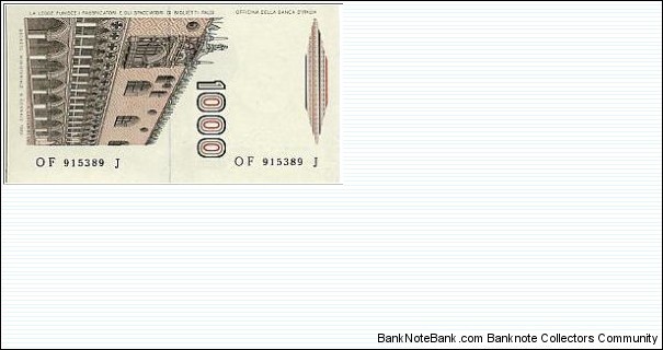 Banknote from Italy year 1982