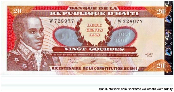20 Gourdes Banknote