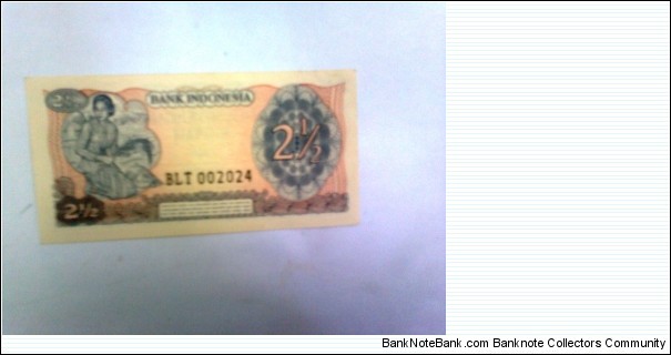 Banknote from Indonesia year 1968