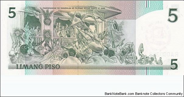 Banknote from Philippines year 1989