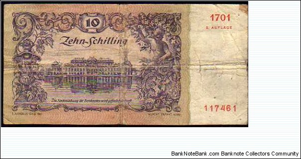 Banknote from Austria year 1950